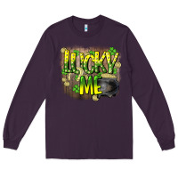 Plum lucky me st. patricks day Long Sleeve Tee - HowdyJamesFarm