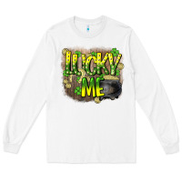 White lucky me st. patricks day Long Sleeve Tee - HowdyJamesFarm