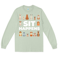 Matcha Dog Funny S It Happens Pet Sitting Design Long Sleeve Tee - trangStudio