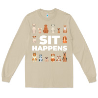 Mushroom Dog Funny S It Happens Pet Sitting Design Long Sleeve Tee - trangStudio