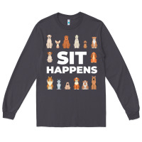 Smoke Dog Funny S It Happens Pet Sitting Design Long Sleeve Tee - trangStudio