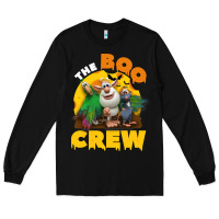 Black booba the boo crew halloween costume for kids boys girls Long Sleeve Tee - trangStudio