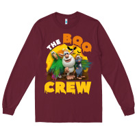 Burgundy booba the boo crew halloween costume for kids boys girls Long Sleeve Tee - trangStudio