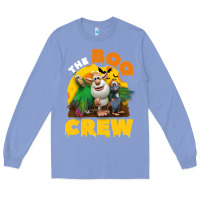 Colony Blue booba the boo crew halloween costume for kids boys girls Long Sleeve Tee - trangStudio