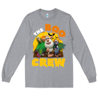 Heather Grey booba the boo crew halloween costume for kids boys girls Long Sleeve Tee - trangStudio