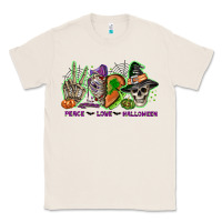 Natural Peace love Halloween Classic Tee - NancyCooperArtShop
