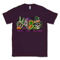 Plum Peace love Halloween Classic Tee - NancyCooperArtShop