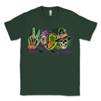 Sports Green Peace love Halloween Classic Tee - NancyCooperArtShop