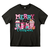 Asphalt merry christmas pink coffee cups Heavy Core Tee - Jasminsmagicworld