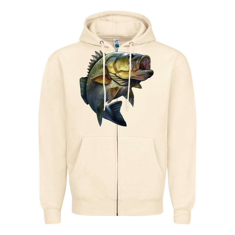 Jumping Bass Zipper Hoodie by LillyAllenDesigns | Teevron