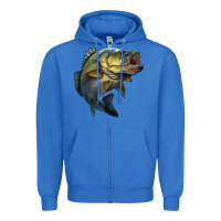True Royal jumping bass Zipper Hoodie - LillyAllenDesigns
