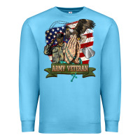 Ocean Blue army veteran  pray Premium Sweatshirt - BarkalooDesign