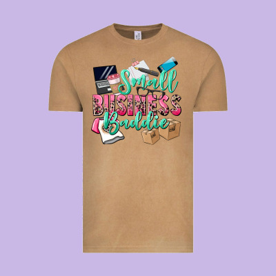 Small Business Baddie Vintage Tee Designed By Cowgirlartshop