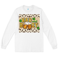 White Bad and boozy Long Sleeve Tee - CowGirlArtShop