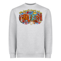 Heather Grey my favorite players call me cousin basketball Heavyweight Sweatshirt - CowhideDigitalArt