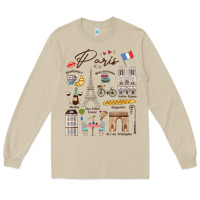 Mushroom paris bonjour eiffel tower paris lover paris traveling vacay Long Sleeve Tee - trangStudio