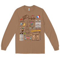 Toasted Coconut paris bonjour eiffel tower paris lover paris traveling vacay Long Sleeve Tee - trangStudio