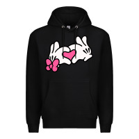 Black Minnie Mouse Premium Hoodie - CowhideDigitalArt