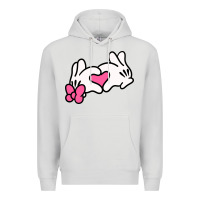 Dove Grey Minnie Mouse Premium Hoodie - CowhideDigitalArt
