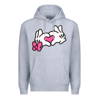 Heather Grey Minnie Mouse Premium Hoodie - CowhideDigitalArt