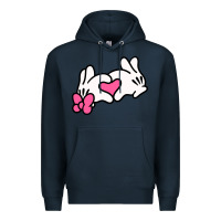 Navy Minnie Mouse Premium Hoodie - CowhideDigitalArt