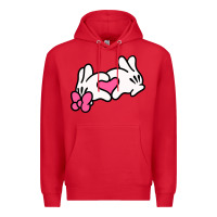 Red Minnie Mouse Premium Hoodie - CowhideDigitalArt
