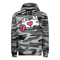 Slate Camo Minnie Mouse Premium Hoodie - CowhideDigitalArt