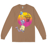 Toasted Coconut basketball player halloween pumpkin skeletons kids boys Long Sleeve Tee - trangStudio
