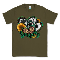 Army Green soccer hearts Classic Tee - Jasminsmagicworld