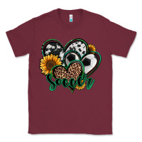 Burgundy soccer hearts Classic Tee - Jasminsmagicworld