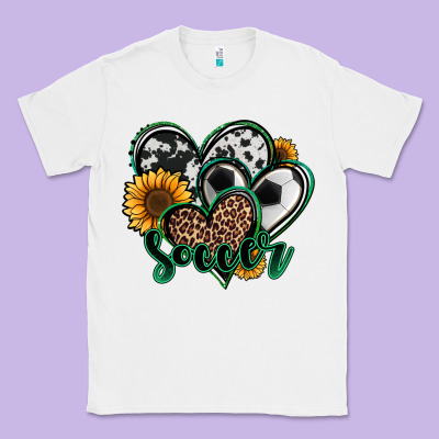 Soccer Hearts Classic Tee Designed By Jasminsmagicworld