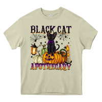 Mossy black cat apothecary Heavy Core Tee - BarkalooDesign