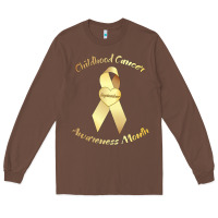 Chestnut childhood cancer awareness children cure kids Long Sleeve Tee - DesignPulse
