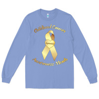 Colony Blue childhood cancer awareness children cure kids Long Sleeve Tee - DesignPulse