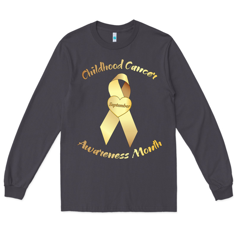 Childhood Cancer Awareness Children Cure Kids Long Sleeve Tee by DesignPulse | Teevron