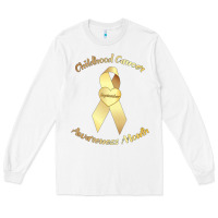 White childhood cancer awareness children cure kids Long Sleeve Tee - DesignPulse
