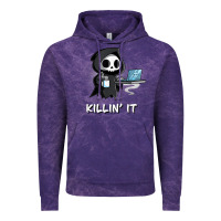 Cloud Purple killin' it shirt funny grim reaper halloween sarcasm Vintage Hoodie - trangStudio