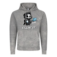 Cloud Rock killin' it shirt funny grim reaper halloween sarcasm Vintage Hoodie - trangStudio