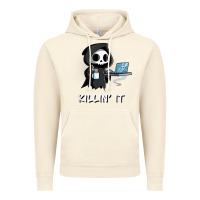 Vintage Artic killin' it shirt funny grim reaper halloween sarcasm Vintage Hoodie - trangStudio