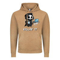 Vintage Camel killin' it shirt funny grim reaper halloween sarcasm Vintage Hoodie - trangStudio