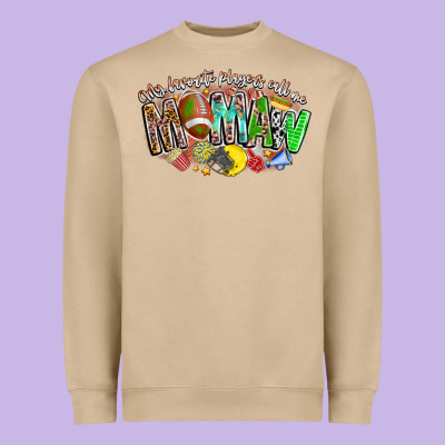 My Favorite Players Call Me Mawmaw Heavyweight Sweatshirt Designed By Cowhidedigitalart