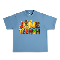 Pebble Blue juneteen black girl Urban Heavy Tee - CowGirlArtShop
