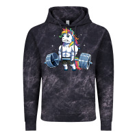 Cloud Black Unicorn Weightlifting T Fitness Gym Deadlift Rainbow Gifts Party Men W Vintage Hoodie - trangStudio