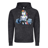 Vintage Black Unicorn Weightlifting T Fitness Gym Deadlift Rainbow Gifts Party Men W Vintage Hoodie - trangStudio