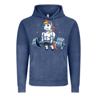 Unicorn Weightlifting T Fitness Gym Deadlift Rainbow Gifts Party Men W Vintage Hoodie | Teevron