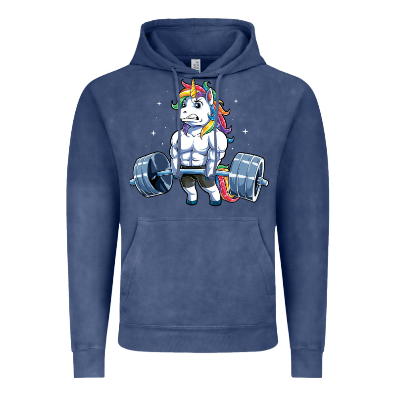 Unicorn Weightlifting T Fitness Gym Deadlift Rainbow Gifts Party Men W Vintage Hoodie by trangStudio | Teevron