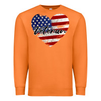 Carrot veteran heart american flag Premium Sweatshirt - BarkalooDesign