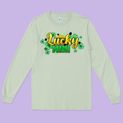 Lucky Mini St Patricks Long Sleeve Tee Designed By Howdyjamesfarm