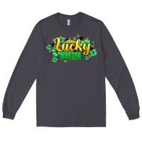 Smoke lucky mini st patricks Long Sleeve Tee - HowdyJamesFarm