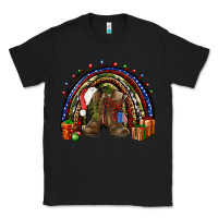 Black Army Christmas rainbow Classic Tee - NancyCooperArtShop